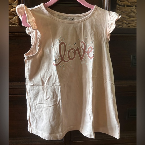 Cynthia Rowley pink LOVE sleeveless blouse in size M - Picture 1 of 2
